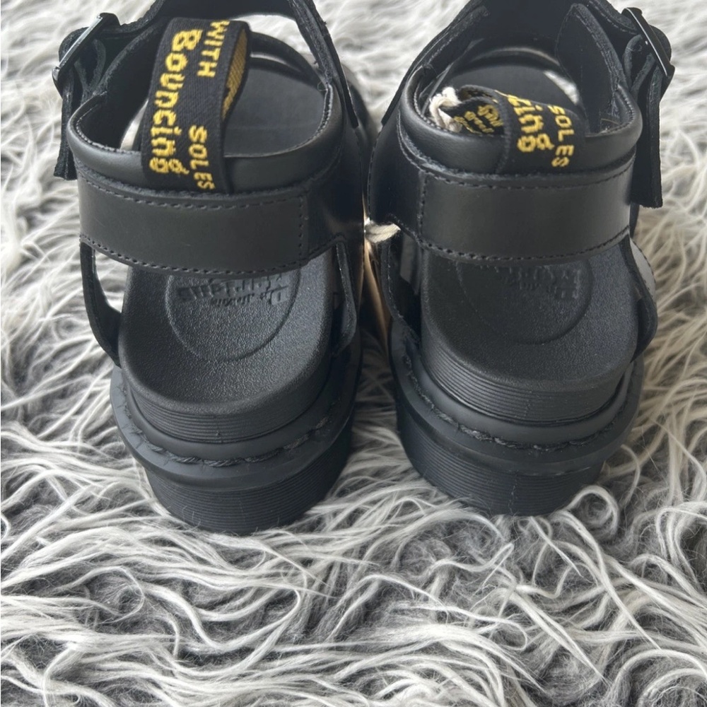 NWT Doc Martens BLAIRE Hydro Platform Strap Black Sandals Size Men 7 Women 8. - Picture 6 of 8